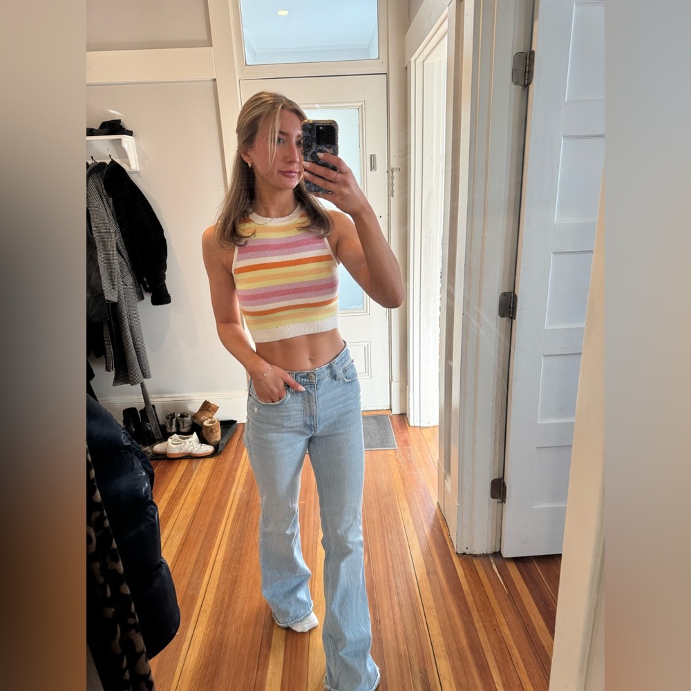 Abercrombie & Fitch Light Blue Vintage Flare High-Rise Jeans